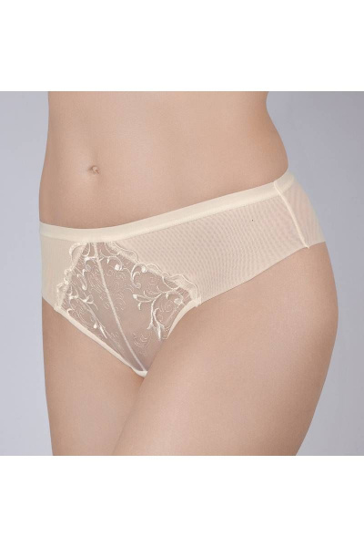 Трусы бежевые из трикотажного полотна Verally 1187-1 приглушенно-белый - фото 3
