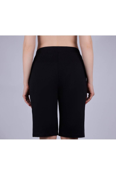 Шорты из футера с карманами для повседневной носки Verally 458-2 черный - фото 2