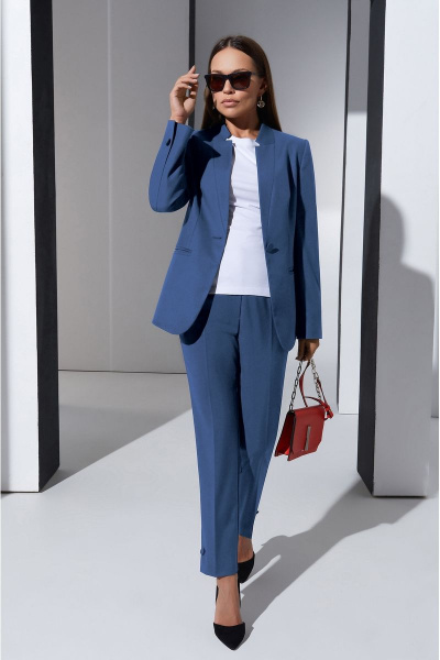 Блуза, брюки, жакет Lissana 4669 темно-лазурный - фото 1