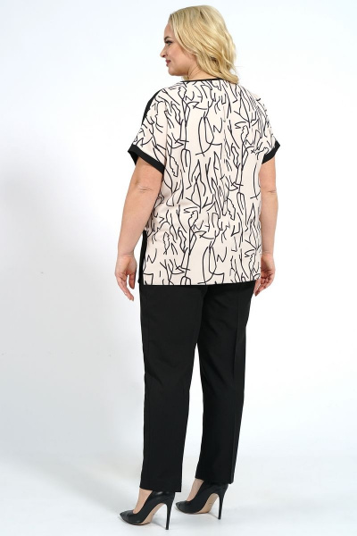 Блуза, брюки, жакет оверсайз из текстиля для лета Медея и К 2190 - фото 8