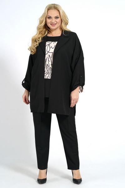 Блуза, брюки, жакет оверсайз из текстиля для лета Медея и К 2190 - фото 2