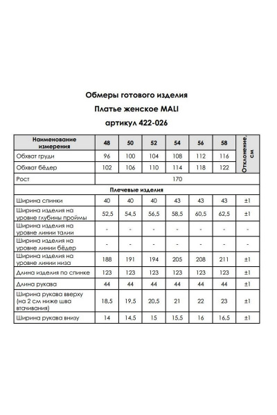 Платье MALI 422-026 синий - фото 3