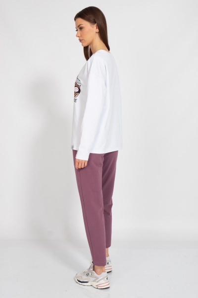 Круглогодичный спортивный костюм с принтами из хлопка Kivviwear 30983109.01 - фото 6