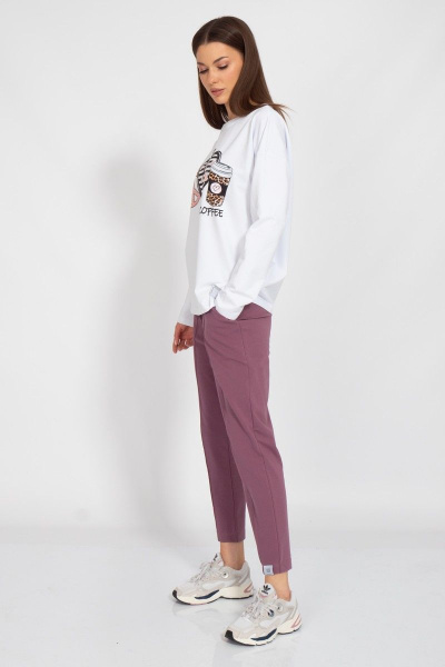 Круглогодичный спортивный костюм с принтами из хлопка Kivviwear 30983109.01 - фото 4