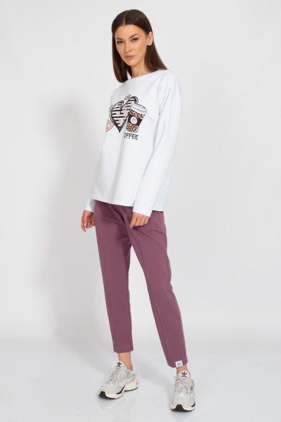 Круглогодичный спортивный костюм с принтами из хлопка Kivviwear 30983109.01 - фото 2