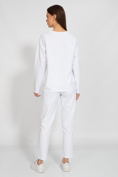 Круглогодичный спортивный костюм с модными принтами из хлопка Kivviwear 30983109.02 - фото 9