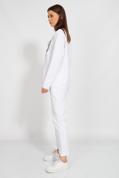 Круглогодичный спортивный костюм с модными принтами из хлопка Kivviwear 30983109.02 - фото 7