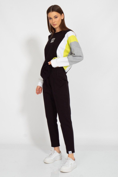 Трикотажные брюки в спортивном стиле из хлопка Kivviwear 3109.03 - фото 6