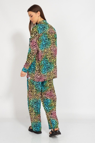 Летний костюм из штапеля с ярким принтом и комфортом Kivviwear 31263127.02 - фото 6