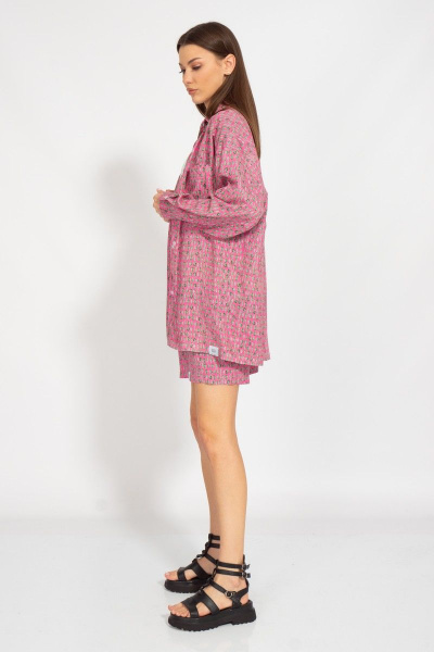 Летний набор из штапеля с шортами и рубашкой Kivviwear 31264089.03 - фото 8