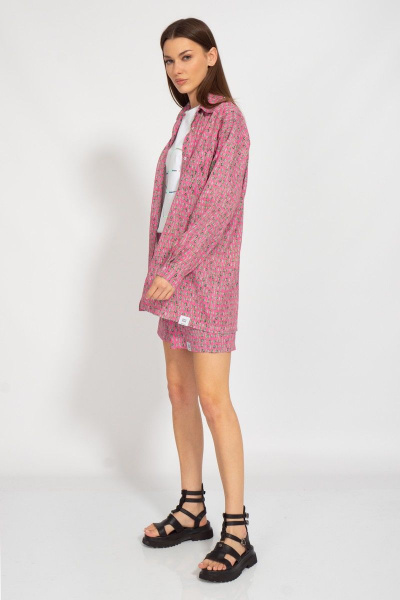 Летний набор из штапеля с шортами и рубашкой Kivviwear 31264089.03 - фото 7