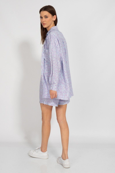 Летний костюм из штапеля с шортами и рубашкой Kivviwear 31264089.04 - фото 9