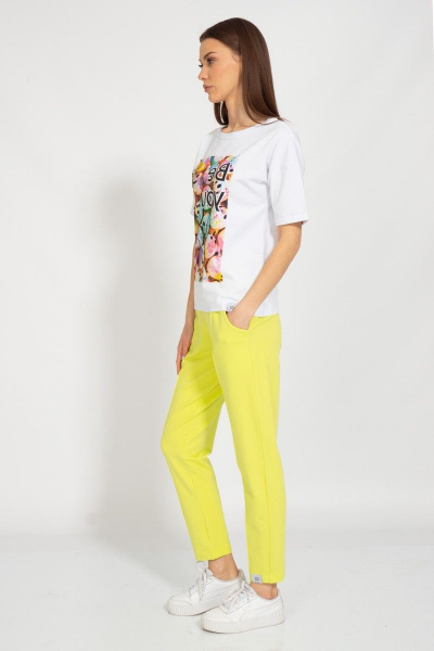 Футболка летняя свободный крой из хлопкового трикотажа Kivviwear 4026.116 - фото 8