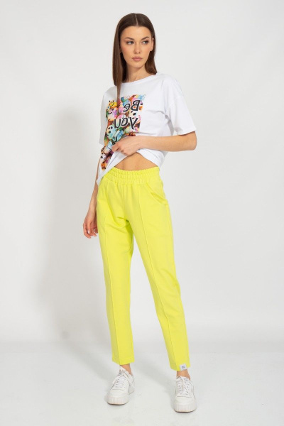 Футболка летняя свободный крой из хлопкового трикотажа Kivviwear 4026.116 - фото 4