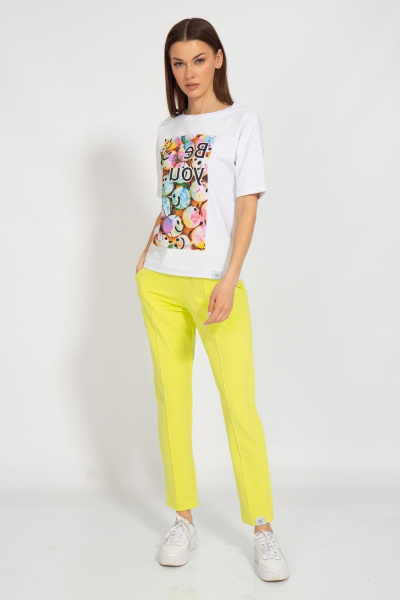 Футболка летняя свободный крой из хлопкового трикотажа Kivviwear 4026.116 - фото 2