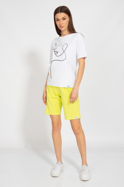 Футболка летняя свободный крой из хлопкового трикотажа Kivviwear 4026.118 - фото 2