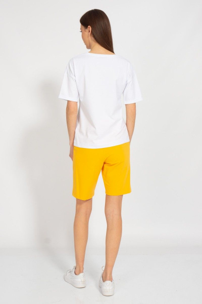 Футболка летняя свободный крой из хлопкового трикотажа Kivviwear 4026.121 - фото 8