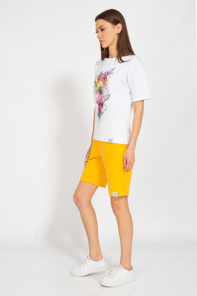 Футболка летняя свободный крой из хлопкового трикотажа Kivviwear 4026.121 - фото 7