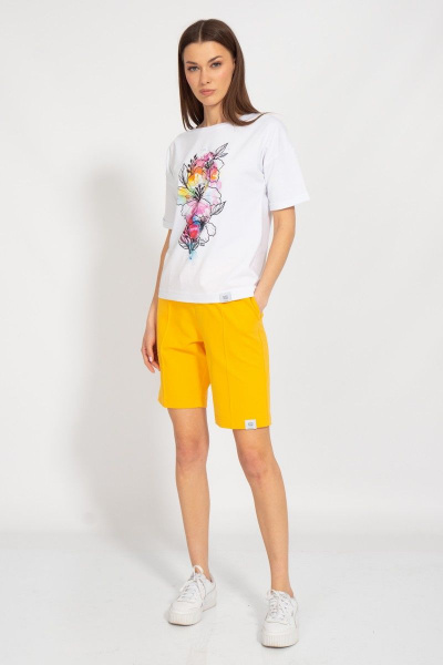 Футболка летняя свободный крой из хлопкового трикотажа Kivviwear 4026.121 - фото 2