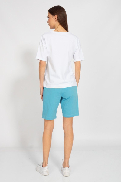 Футболка из трикотажа с принтом для летнего сезона Kivviwear 4026.123 - фото 8