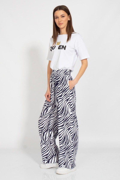 Футболка свободного кроя с цифровым принтом для лета Kivviwear 4026.124 - фото 7