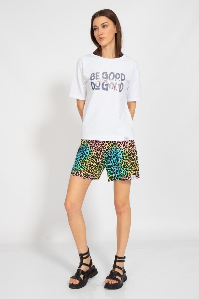 Летняя футболка из трикотажа с длинным рукавом и цифровым принтом Kivviwear 4026.126 - фото 4