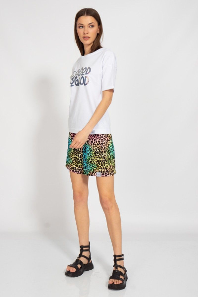 Летняя футболка из трикотажа с длинным рукавом и цифровым принтом Kivviwear 4026.126 - фото 3