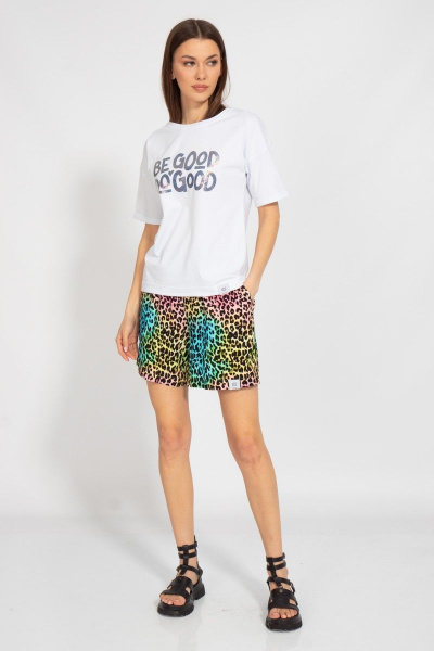 Летняя футболка из трикотажа с длинным рукавом и цифровым принтом Kivviwear 4026.126 - фото 2