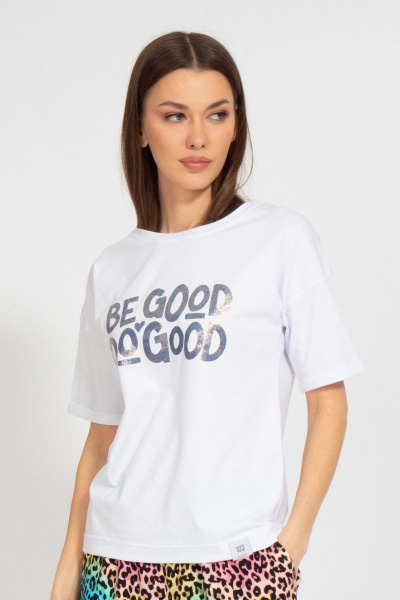 Летняя футболка из трикотажа с длинным рукавом и цифровым принтом Kivviwear 4026.126 - фото 1