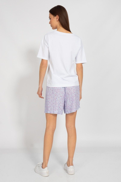 Летняя футболка из хлопка с длинным рукавом и принтом Kivviwear 4026.127 - фото 8