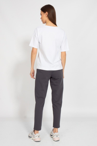 Свободная летняя футболка из хлопка с цифровым принтом Kivviwear 4026.128 - фото 9