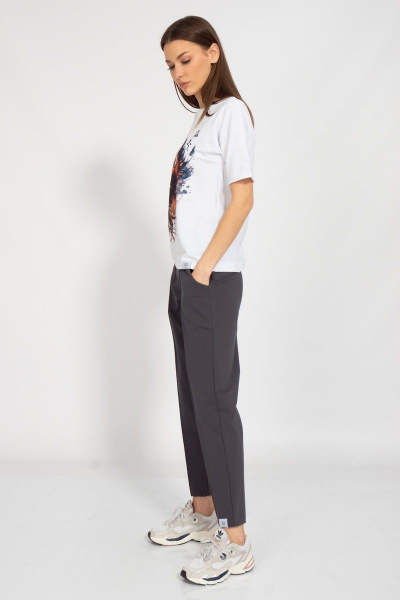 Свободная летняя футболка из хлопка с цифровым принтом Kivviwear 4026.128 - фото 8