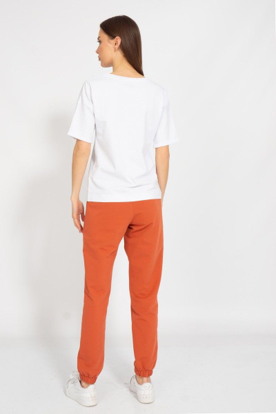 Футболка из хлопка с удлиненным рукавом и принтом Kivviwear 4026.129 - фото 8