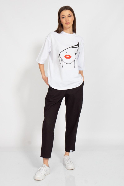 Круглогодичная длинная футболка с завышенной горловиной Kivviwear 4034.32 - фото 11