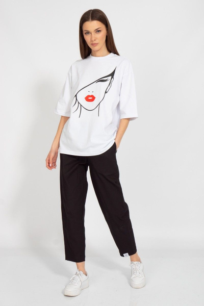 Круглогодичная длинная футболка с завышенной горловиной Kivviwear 4034.32 - фото 10