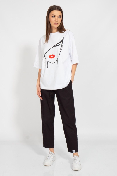 Круглогодичная длинная футболка с завышенной горловиной Kivviwear 4034.32 - фото 8