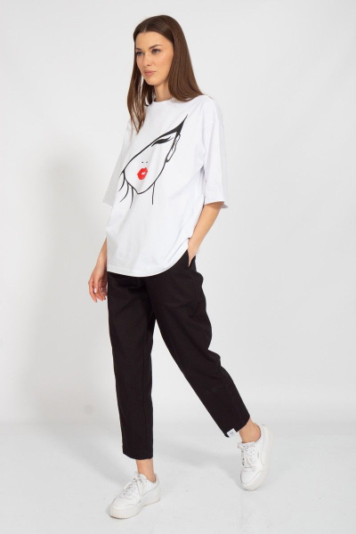 Круглогодичная длинная футболка с завышенной горловиной Kivviwear 4034.32 - фото 7