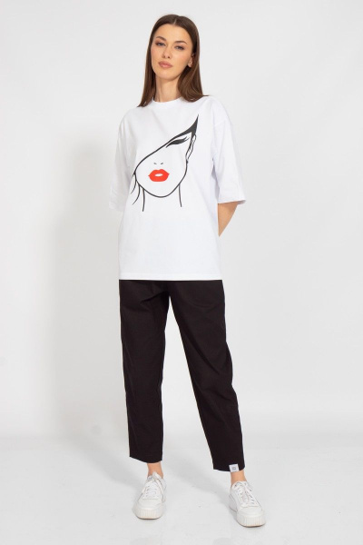 Круглогодичная длинная футболка с завышенной горловиной Kivviwear 4034.32 - фото 5