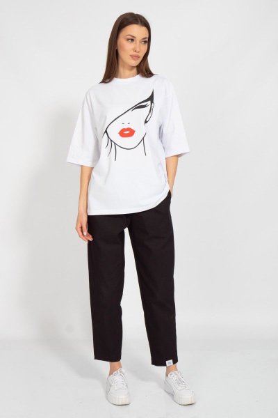 Круглогодичная длинная футболка с завышенной горловиной Kivviwear 4034.32 - фото 4