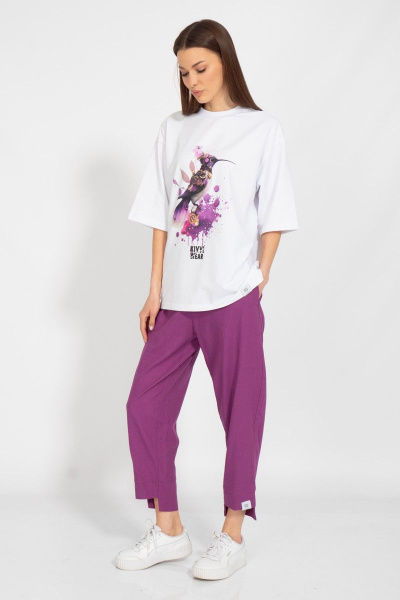 Круглогодичная длинная футболка с завышенной горловиной Kivviwear 4034.33 - фото 7