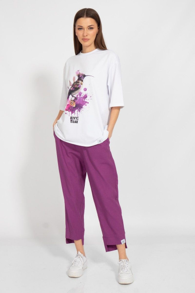 Круглогодичная длинная футболка с завышенной горловиной Kivviwear 4034.33 - фото 4