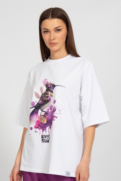 Круглогодичная длинная футболка с завышенной горловиной Kivviwear 4034.33 - фото 1