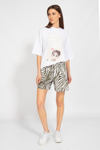 Круглогодичная длинная футболка с завышенной горловиной Kivviwear 4034.34 - фото 3