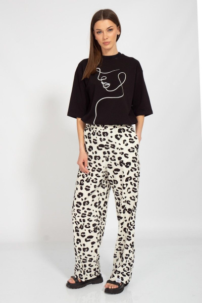 Круглогодичная длинная футболка с завышенной горловиной Kivviwear 4034.35 - фото 6