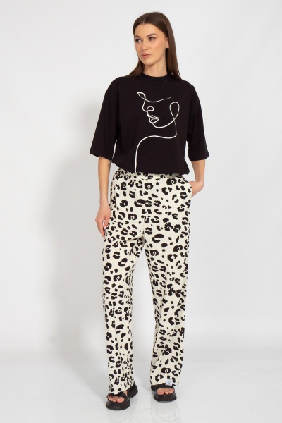 Круглогодичная длинная футболка с завышенной горловиной Kivviwear 4034.35 - фото 2