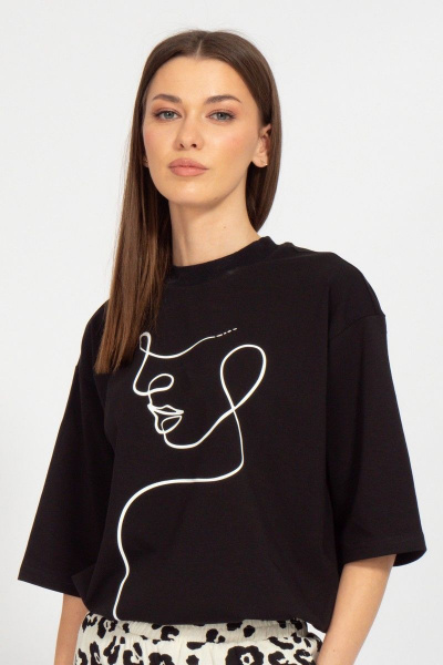 Круглогодичная длинная футболка с завышенной горловиной Kivviwear 4034.35 - фото 1