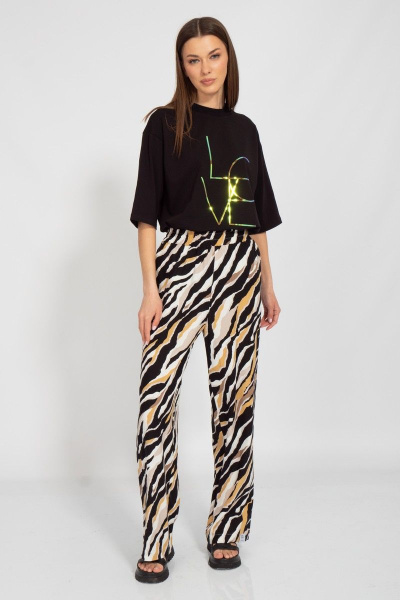 Круглогодичная длинная футболка с завышенной горловиной Kivviwear 4034.36 - фото 2