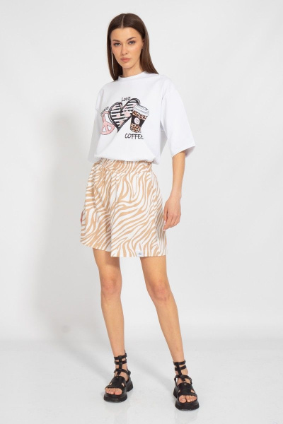 Круглогодичная длинная футболка с завышенной горловиной Kivviwear 4034.37 - фото 3