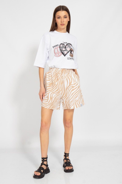 Круглогодичная длинная футболка с завышенной горловиной Kivviwear 4034.37 - фото 2