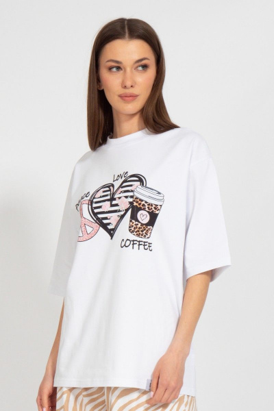 Круглогодичная длинная футболка с завышенной горловиной Kivviwear 4034.37 - фото 1